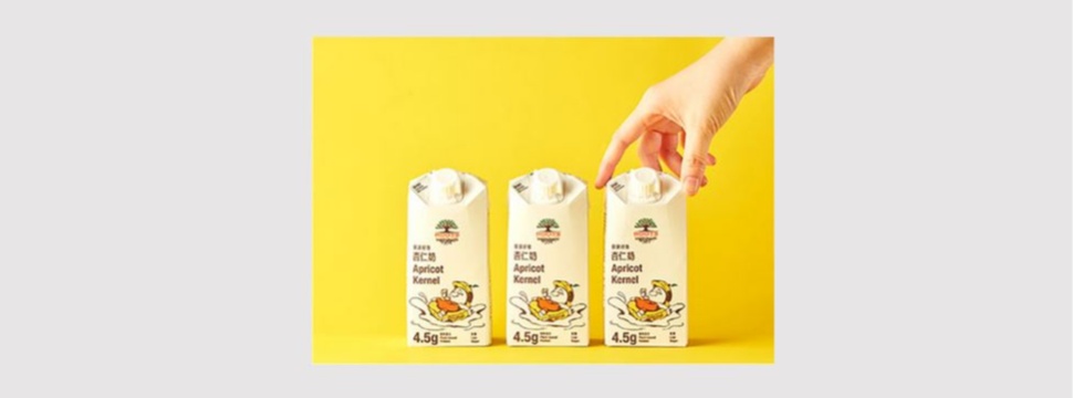 ROOTS of Quality Foods, an ambitious start-up company from Taiwan, has launched its first plant-based drink – a new beverage made from apricot kernels from Asian apricot trees. This market innovation is offered in SIG’s combifitSmall 300ml carton pack, with the added benefit of SIG’s reclosable combiSmart closure. This smart and winning combination ensures convenience for on-the-go lifestyles and provides high visibility on the shelf.