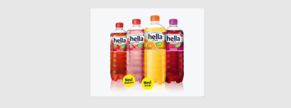 With "hella Limo Strawberry", "hella Limo Raspberry", "hella Limo Orange" and "hella Limo Rhubarb" the summer can come