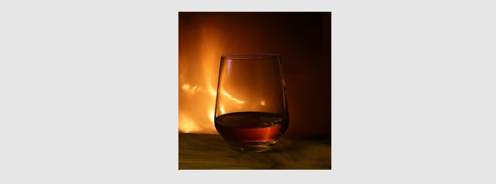 Whiskey in the firelight