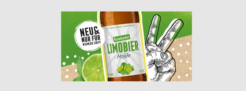 Krombacher Limobier launches limited summer variety Mojito