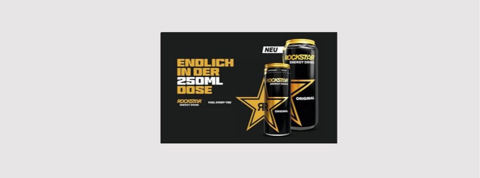 Rockstar Energy launches smaller cans on the market