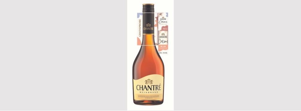 CHANTRÉ Weinbrand mit attraktiver Kleinflasche CHANTRÈ Crème