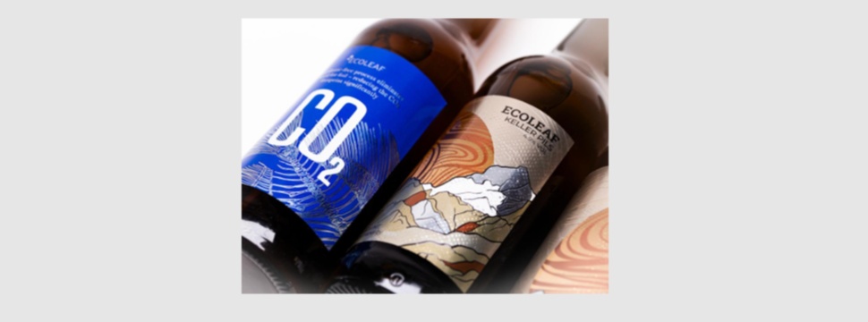 Sappi created visually and haptically impressive beer bottle labels and wrappers for chocolate products together with ACTEGA’s innovative ECOLEAF technology.