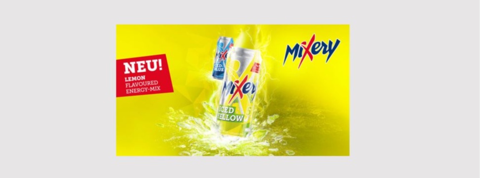 MiXery Iced Yellow is the new energy beer mix with a splash of refreshing lemon.