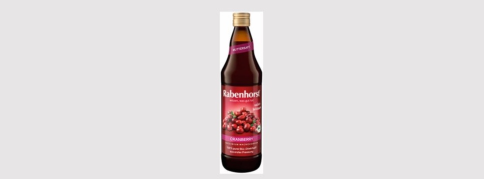 Rabenhorst's first-class direct cranberry juice