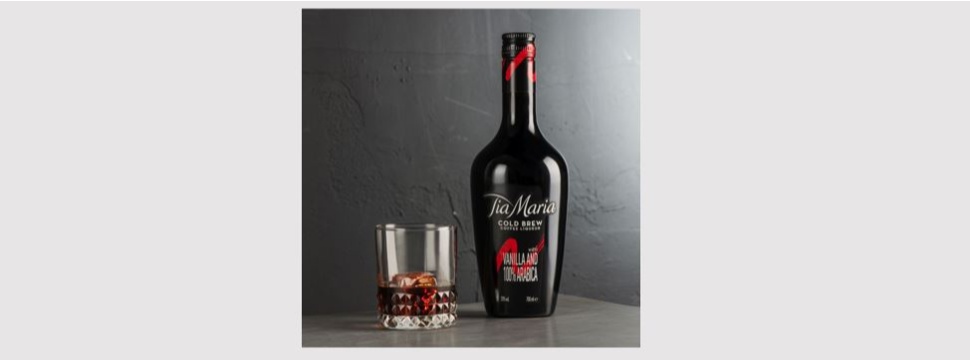 Tia Maria coffee liqueur sharpens its brand profile in retail and food service with a new label
