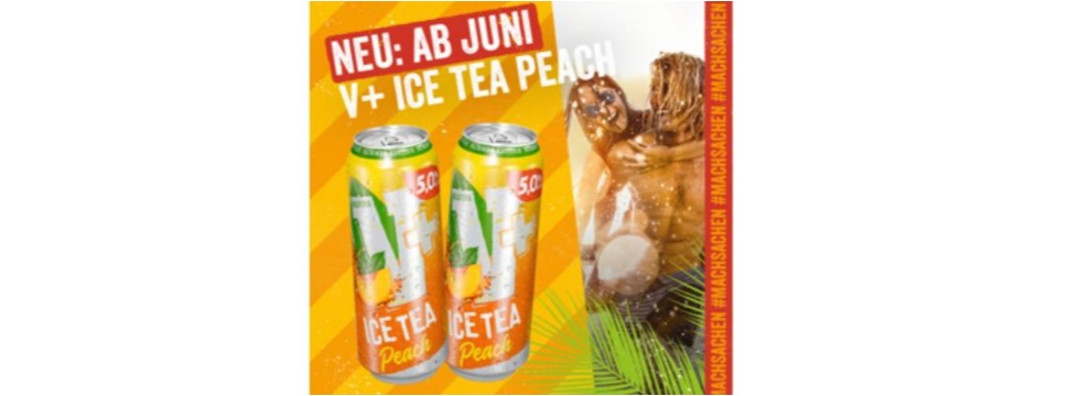 Summer-Edition: Fruchtig-herbe Erfrischung mit V+ Ice Tea Peach