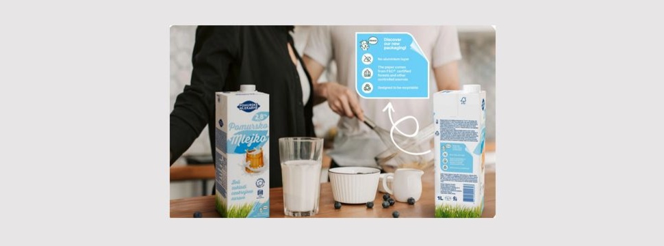 Milch Pomurske Mlejko 2,8 % in aseptischen SIG Terra MidiBloc Alu-free + Full barrier Kartonpackungen