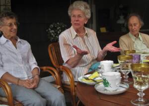 Elder ladies at a coffee party