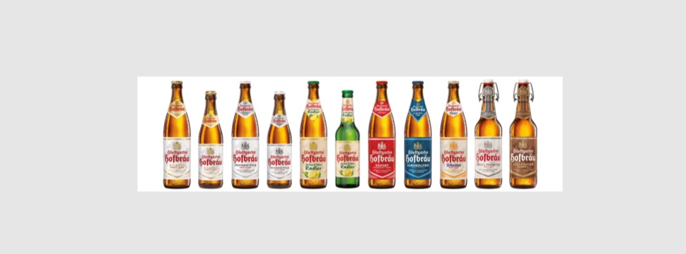 Stuttgarter Hofbräu beers present themselves in their new design