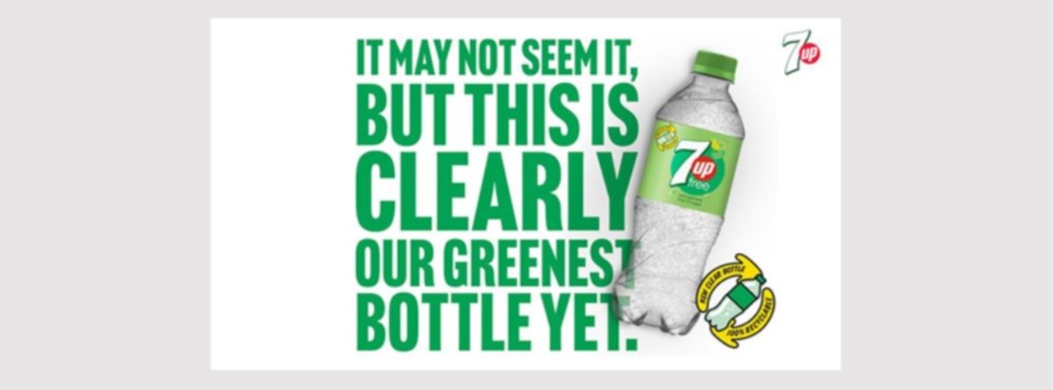 Britvic: Unsere bisher grünste Flasche - 7UP wechselt zu klarem Kunststoff, um die Recyclingraten zu erhöhen