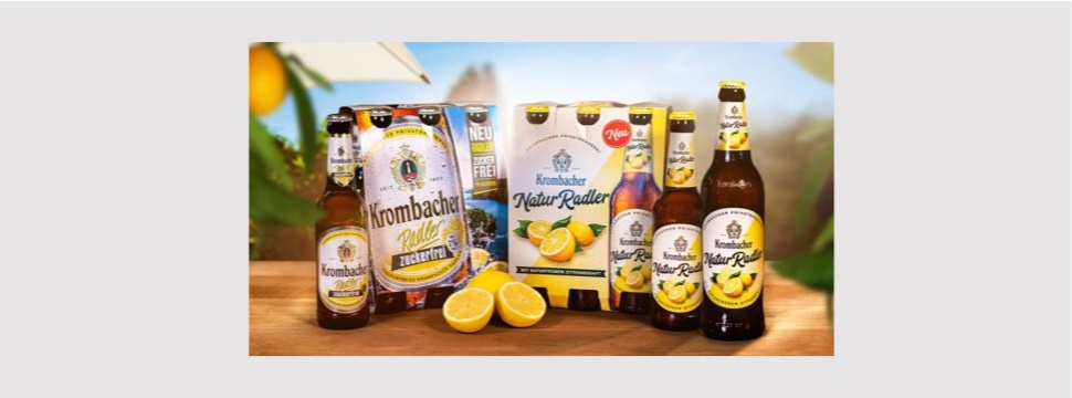 Radler news from Krombacher: Krombacher Radler sugar-free and Krombacher NaturRadler