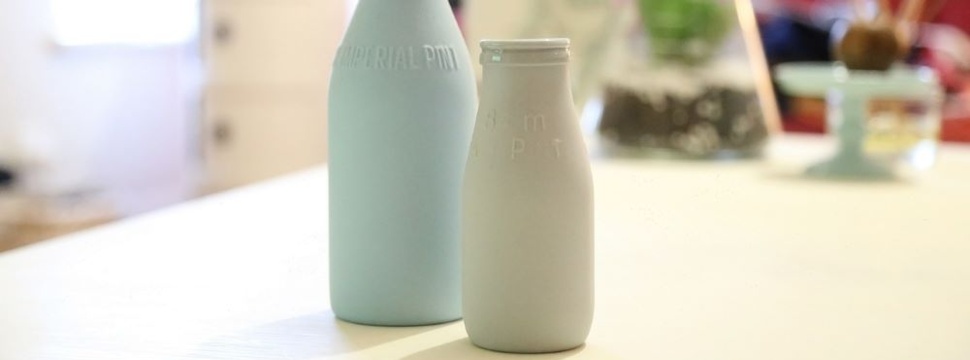 Milch in Einwegflaschen