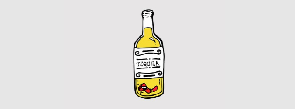 The legend of tequila with worm