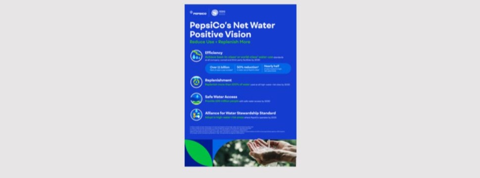 PepsiCo verpflichtet sich zum positiven Netto-Wasserverbrauch