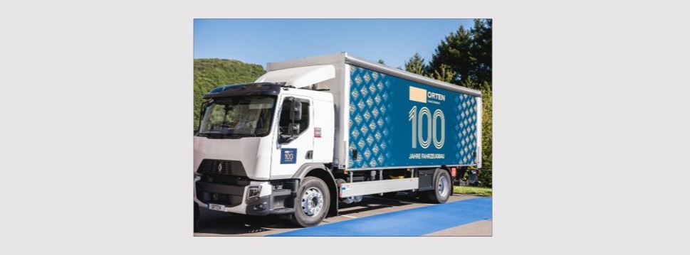 Truck with 100 years of Orten Fahrzeugbau Truck with 100 years of Orten Fahrzeugbau