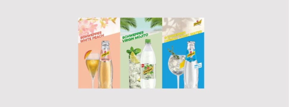 New taste experiences from Schweppes: Schweppes White Peach and Schweppes Virgin Mojito
