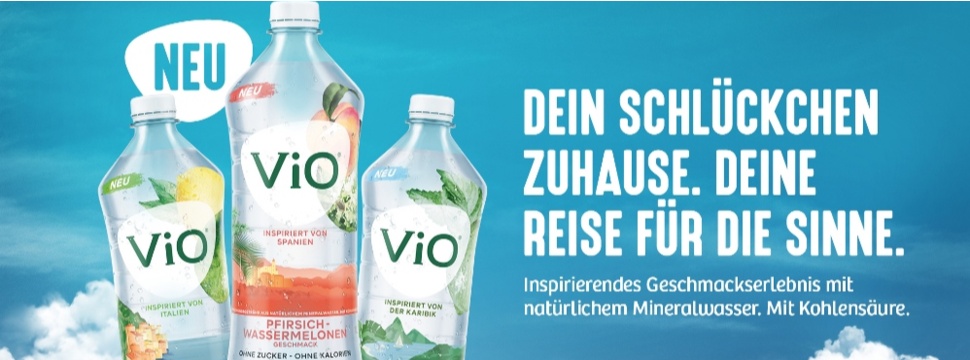 ViO launcht ViO Wasser mit Geschmack