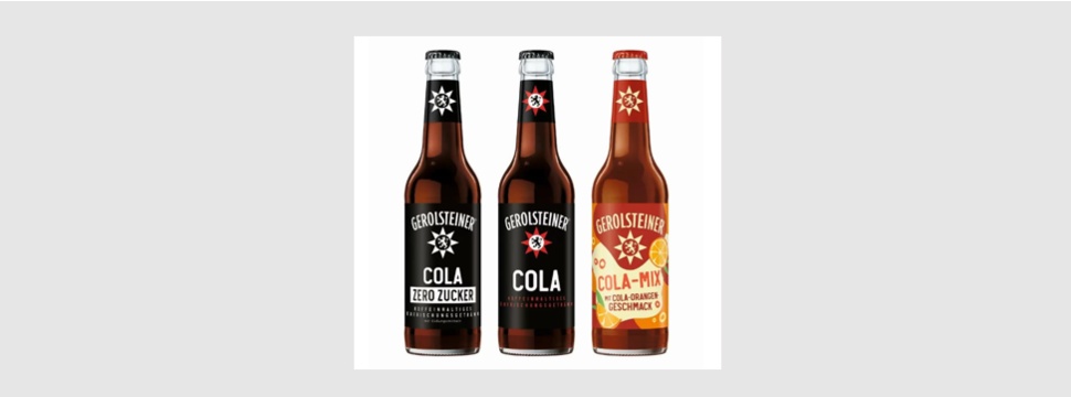 Gerolsteiner Cola range complements the longneck range