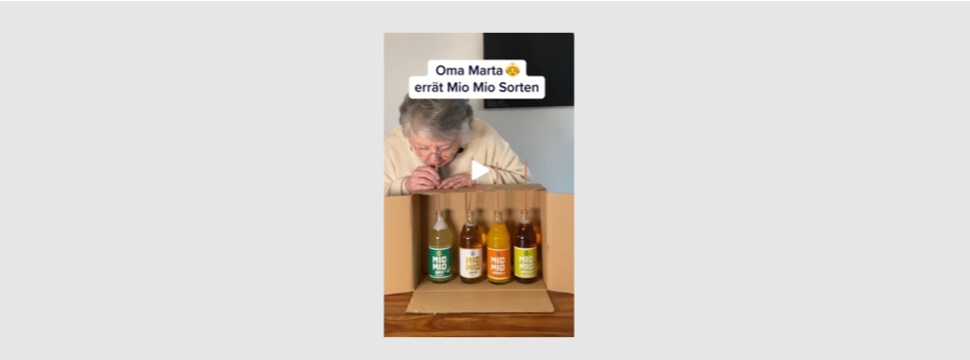Oma Marta errät Mio Mio Sorten in Blindverkostung