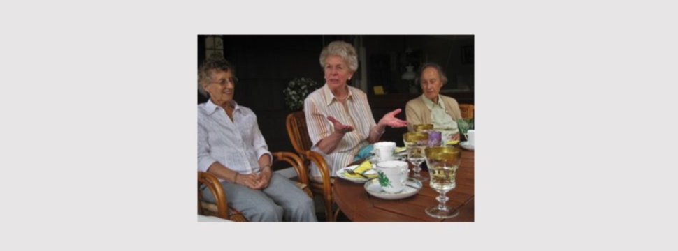 Elder ladies at a coffee party