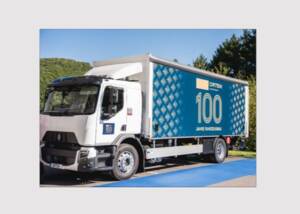 Truck with 100 years of Orten Fahrzeugbau Truck with 100 years of Orten Fahrzeugbau