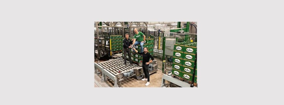 Brewery boss Dieter Schmid with technical manager Steffen Müller and production manager Mathias Matt.