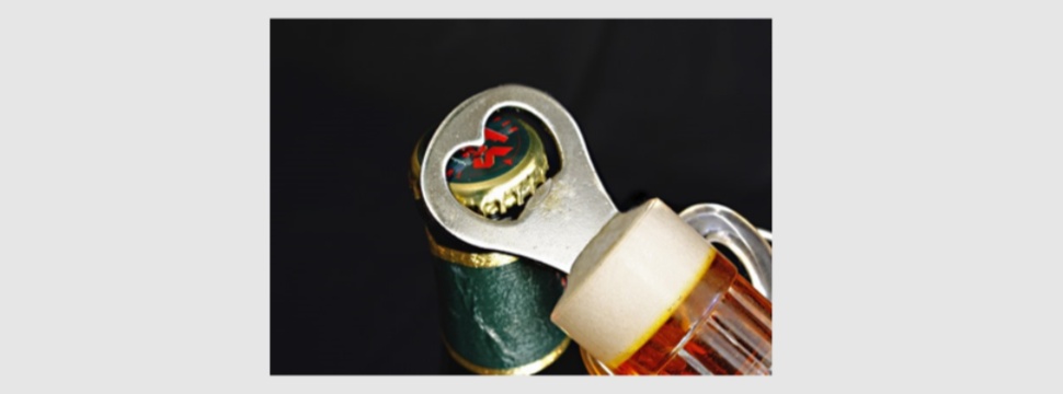 Here is a conventional bottle opener for head calculators - the Beer Tracker, on the other hand, does the job for you.