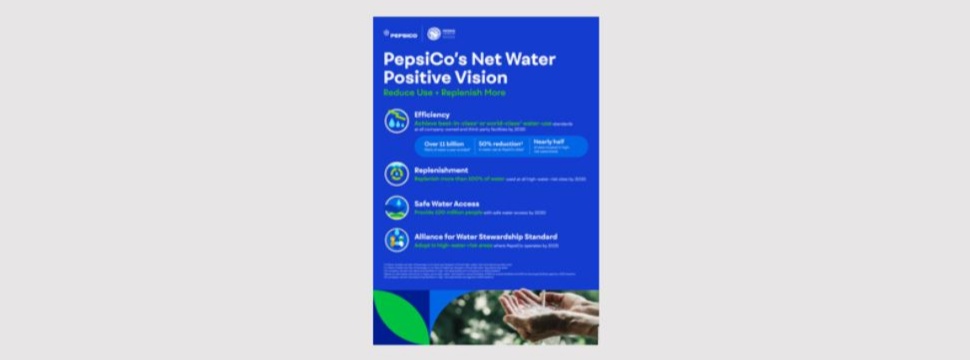 PepsiCo Announces "Net Water Positive" Commitment