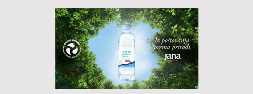Alpla: Jana mineral water in a 100 per cent rPET bottle