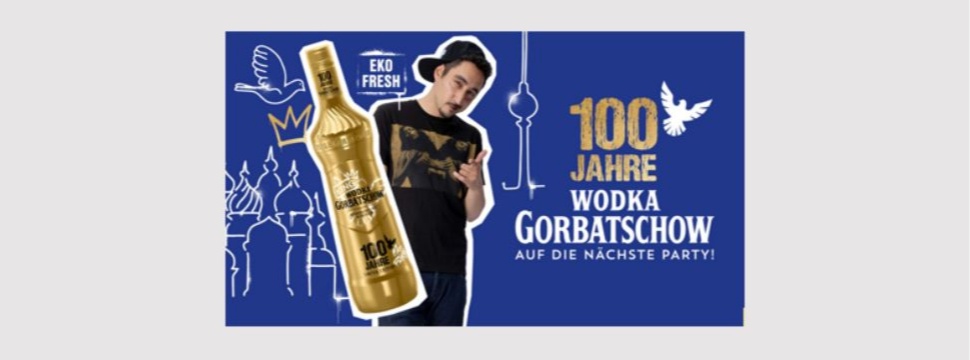 New Limited Edition Wodka Gorbatschow 100 Years on sale from November