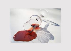 Only the dregs are left in the glass.