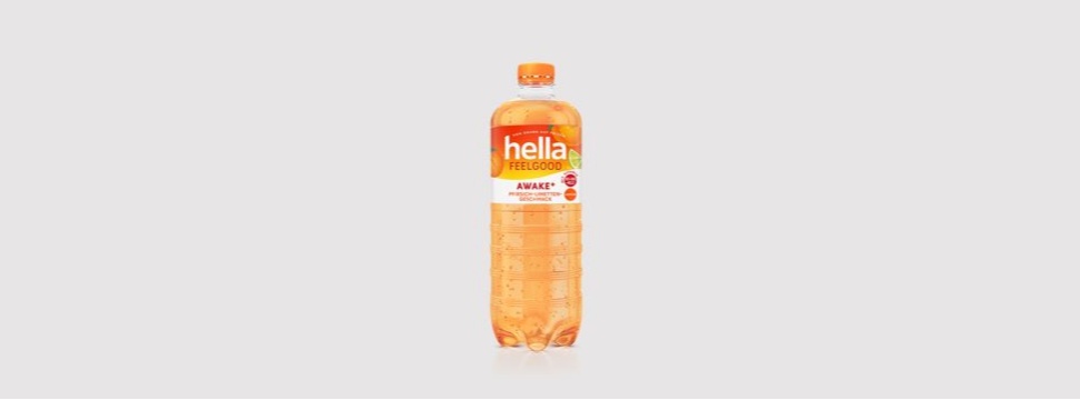 orange coloured liquid in a bottle