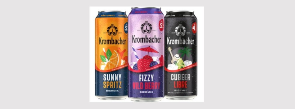 Krombacher Launches Sunny Spritz, Cubeer Libre, and Fizzy Wild Berry