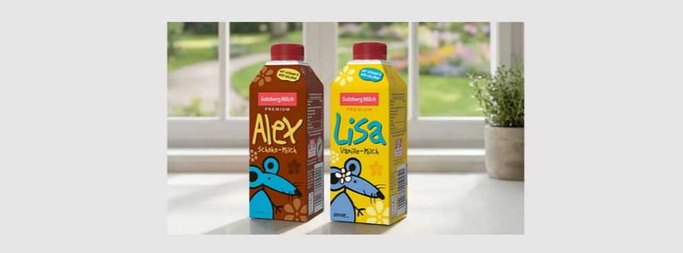 Alex (chocolate milk) and Lisa (vanilla milk)