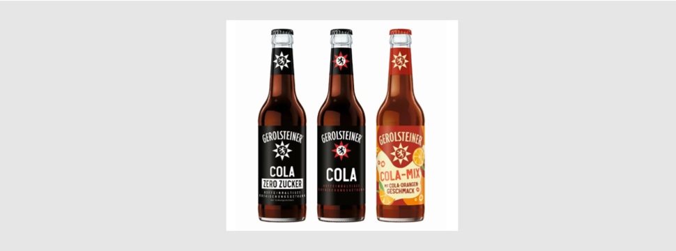Gerolsteiner Cola-Range ergänzt das Longneck-Sortiment