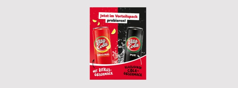 Vita Cola in der Dose in zwei Varianten