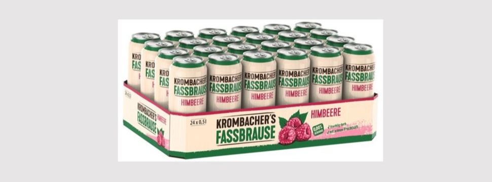 Krombacher's Fassbrause Raspberry now in a can Krombacher's Fassbrause Raspberry now in a can