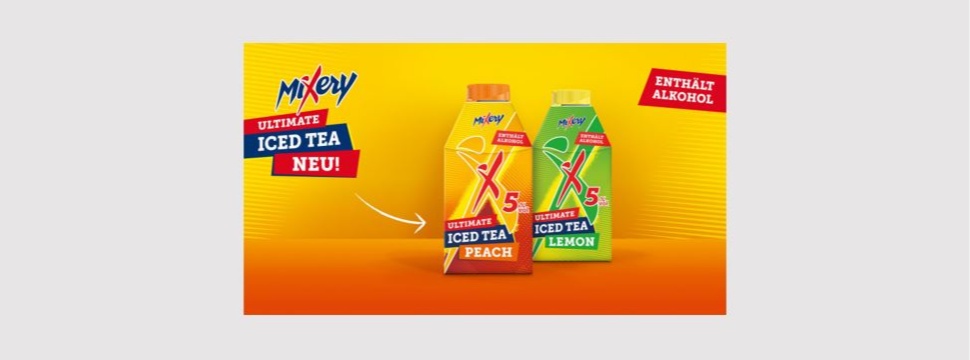 MiXery Ultimate Iced Tea im 0,5 l-Getränkekarton gibt's ab sofort nur diesen Sommer im Handel.