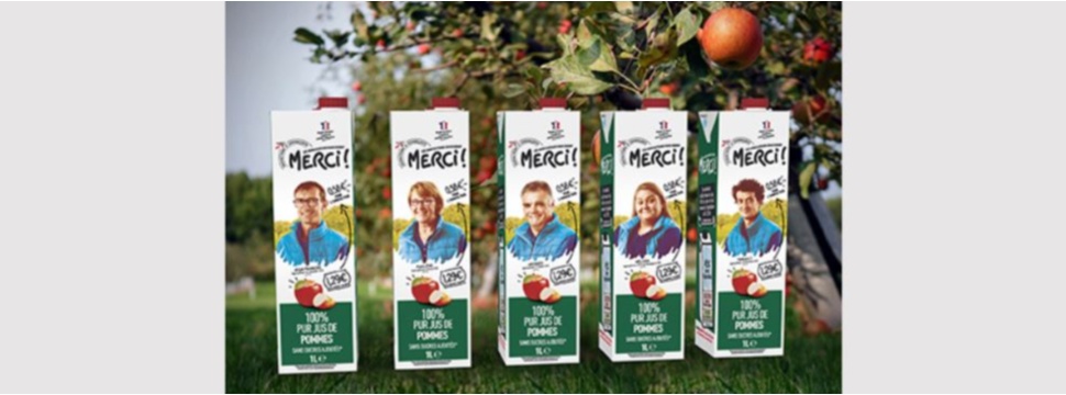 Intermarché chooses SIGNATURE for the launch of its new fair apple juice 'Les Eleveurs Vous Disent MERCI'
