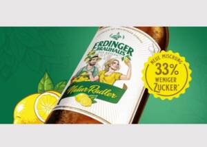ERDINGER Brauhaus NaturRadler mit weniger Zucker