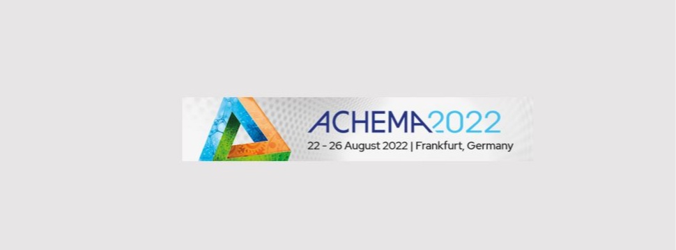 Logo of ACHEMA 2022 - the World Forum for the Process Industries