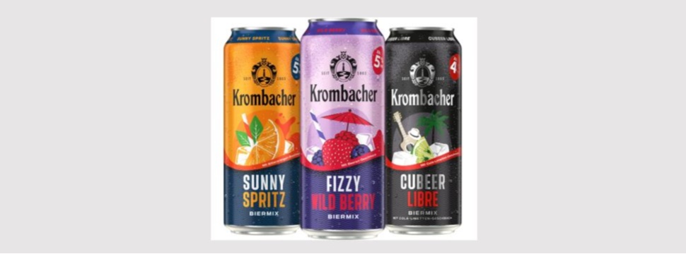 Krombacher launcht Sunny Spritz, Cubeer Libre und Fizzy Wild Berry