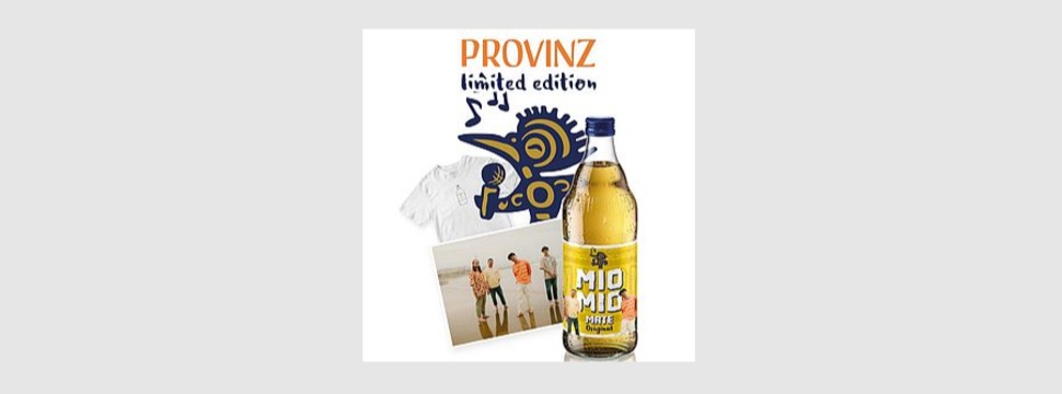 Limited Edition for the summer: Mio Mio Mate and Band PROVINZ launch joint label campaign