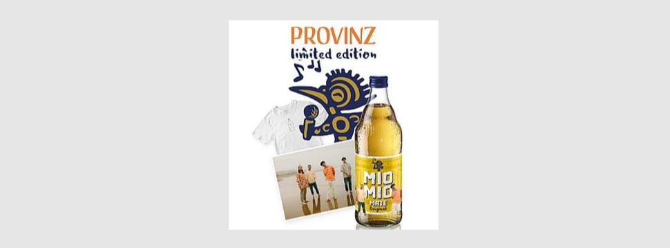 Limited Edition für den Sommer: Mio Mio Mate und Band PROVINZ starten gemeinsame Etiketten-Aktion