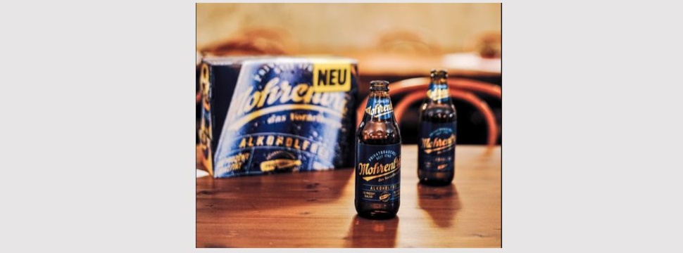 Mohrenbräu Alkoholfrei in der innovativen 0,33-Liter-Leichtglasflasche