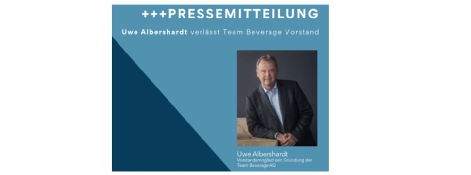 Uwe Albershardt to leave Team Beverage Executive Board