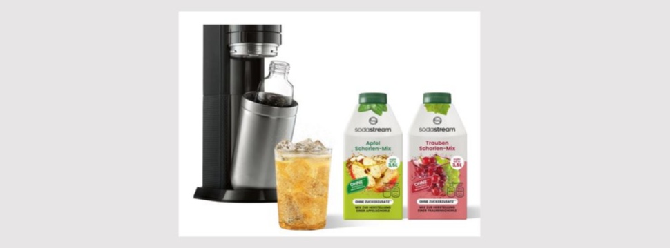 SodaStream, a leading global brand in sparkling water makers, has chosen the SIG Dome 500ml carton bottle for its new Apple Schorlen-Mix and Grape Schorlen-Mix syrups. This marks SodaStream’s entry into the fruit Schorlen segment and its first use of aseptic carton packs as part of SodaStream’s continued commitment to sustainability. SodaStream has chosen the SIG Dome 500ml carton bottle for its new Apple Schorlen-Mix and Grape Schorlen-Mix syrups.