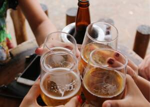 4 glasses of beer
